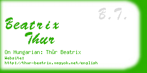 beatrix thur business card
